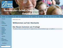 Tablet Screenshot of oberschule-bad-laer.de